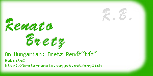 renato bretz business card